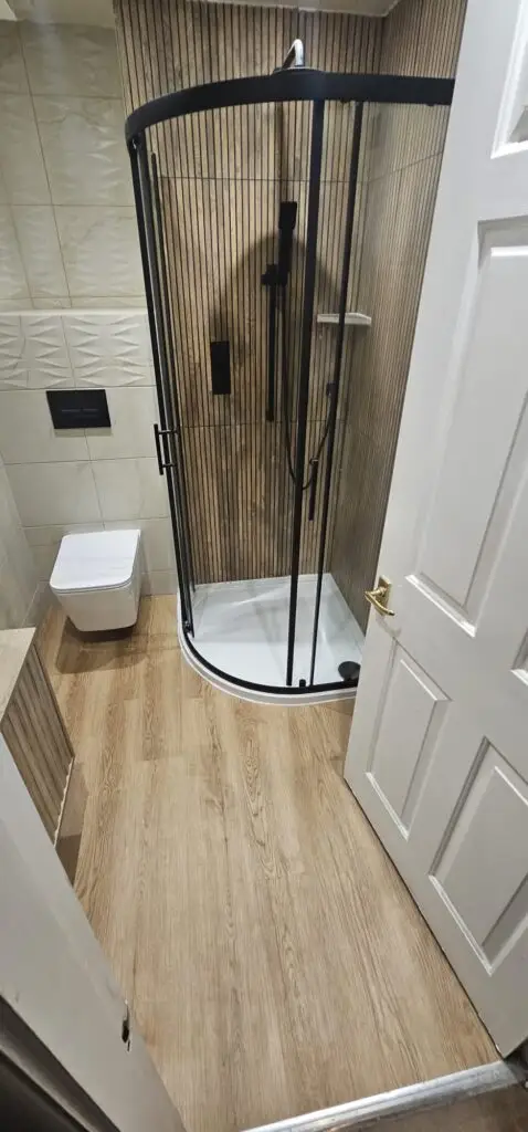 Luxury bathroom renovation Manchester with modern fixtures and design